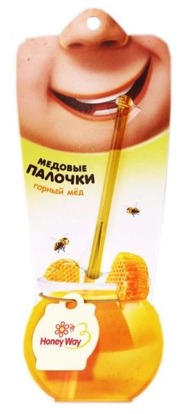 Изображение товара Медовые палочки HoneyWay Горный мед 7г Медовые палочки HoneyWay Горный мед 7г фотография