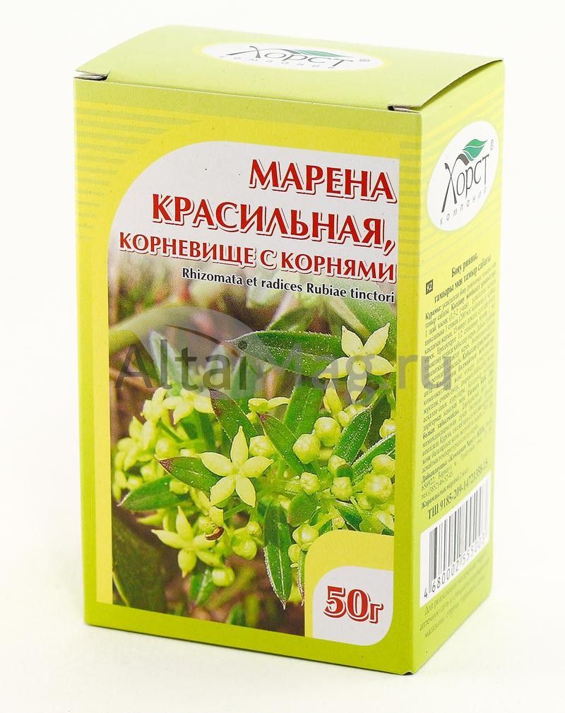 Марена красильная (корни) 50г в Комсомольске-на-Амуре — купить недорого по  низкой цене в интернет аптеке AltaiMag