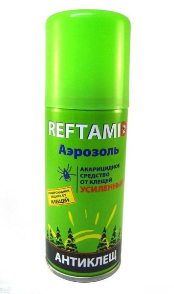 Изображение товара Рефтамид аэрозоль экстра антиклещ усиленный 100 мл Рефтамид аэрозоль экстра антиклещ усиленный 100 мл фотография